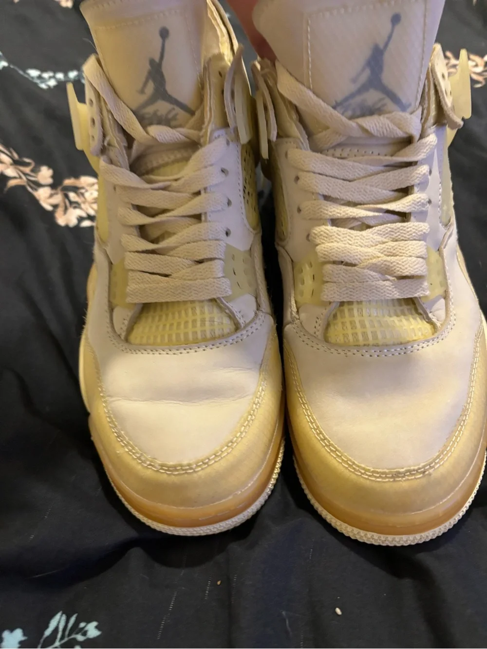 Jordan 4 Retro Off White Sail Men’s 12 Rare Virgil Abloh Collab Version
